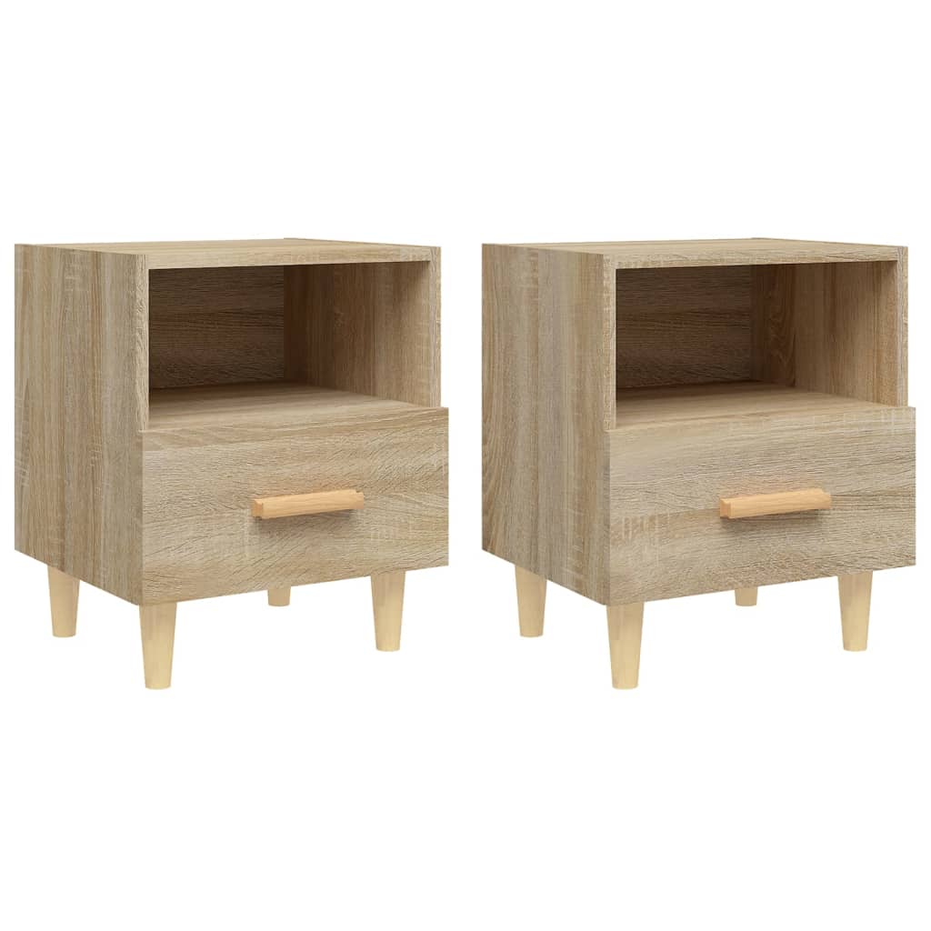 Bedside Cabinets 2 pcs Sonoma Oak 40x35x47 cm
