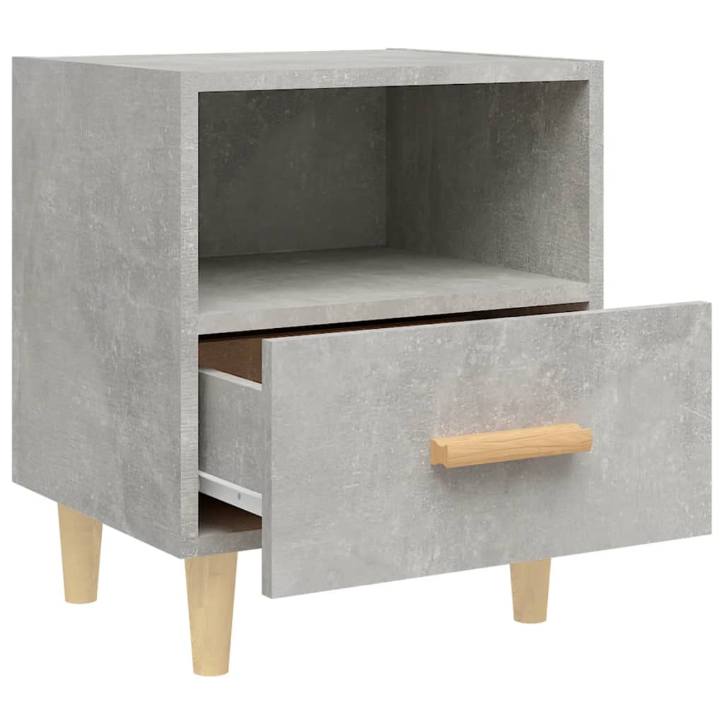 Bedside Cabinet Concrete Grey 40x35x47 cm