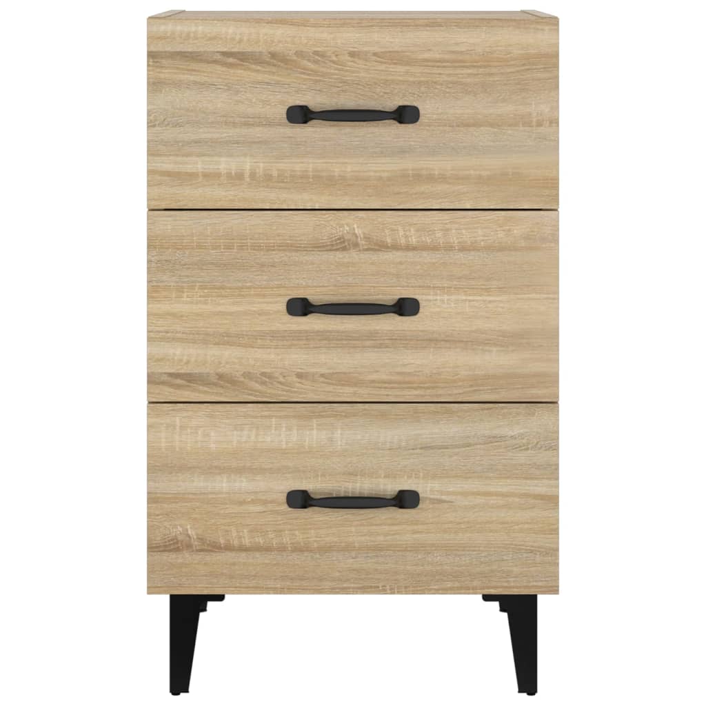 Bedside Cabinet Sonoma Oak 40x40x66 cm Engineered Wood