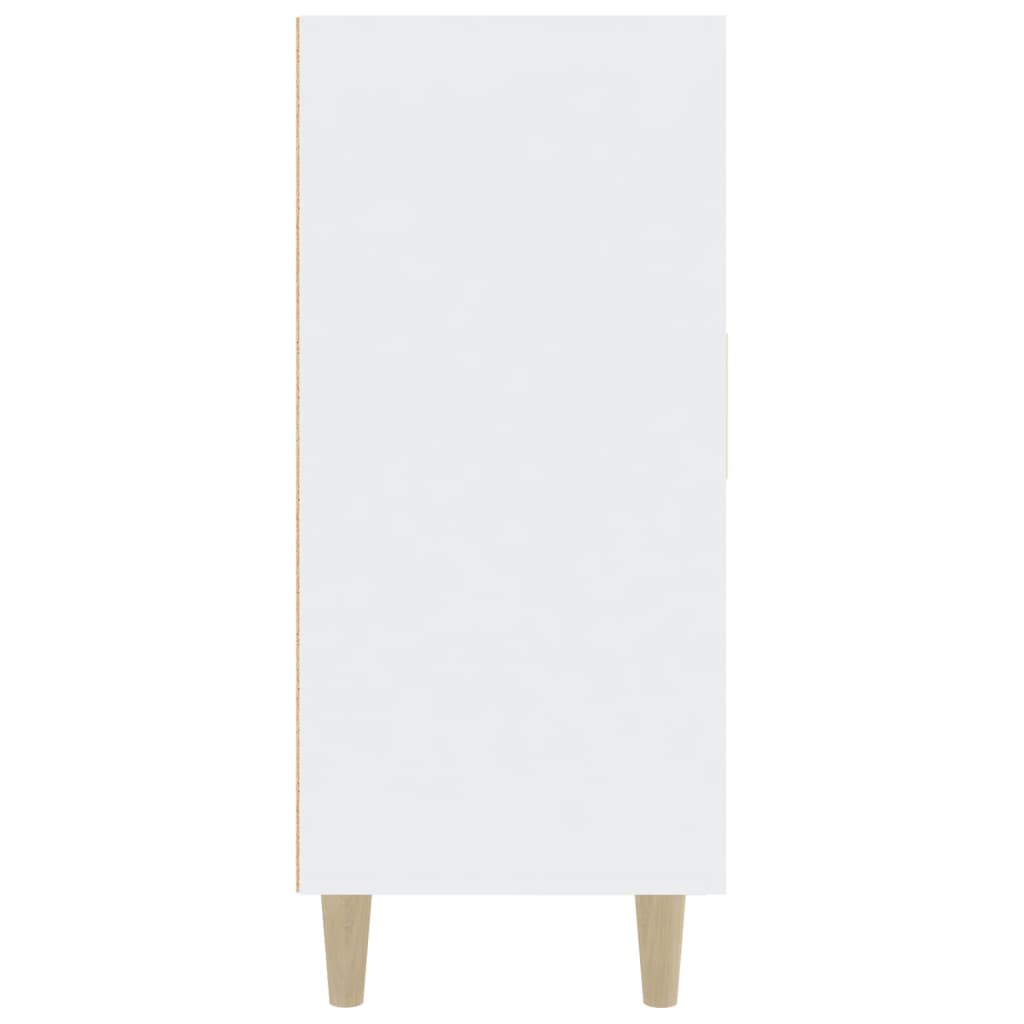 Sideboard White 90x34x80 cm Engineered Wood