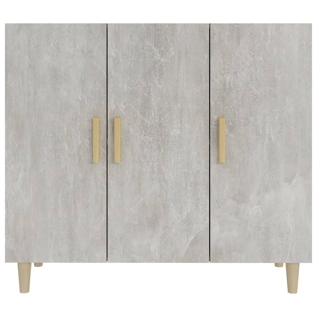 Sideboard Concrete Grey 90x34x80 cm Engineered Wood