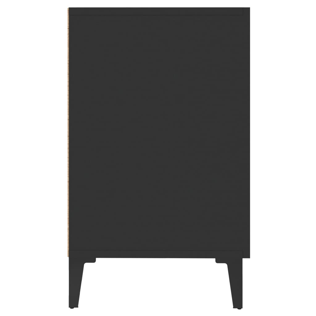 Sideboard Black 100x36x60 cm Engineered Wood