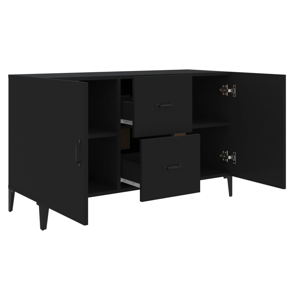 Sideboard Black 100x36x60 cm Engineered Wood