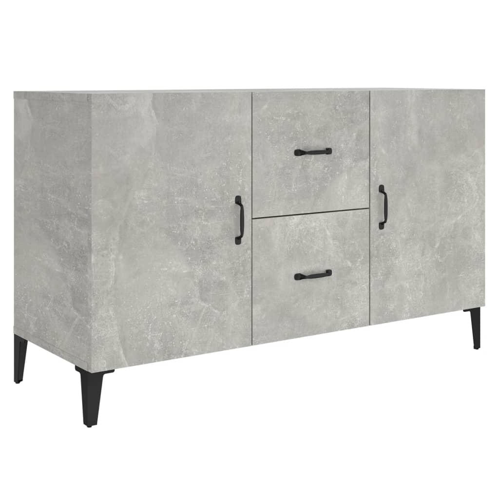 Sideboard Concrete Grey 100x36x60 cm Engineered Wood