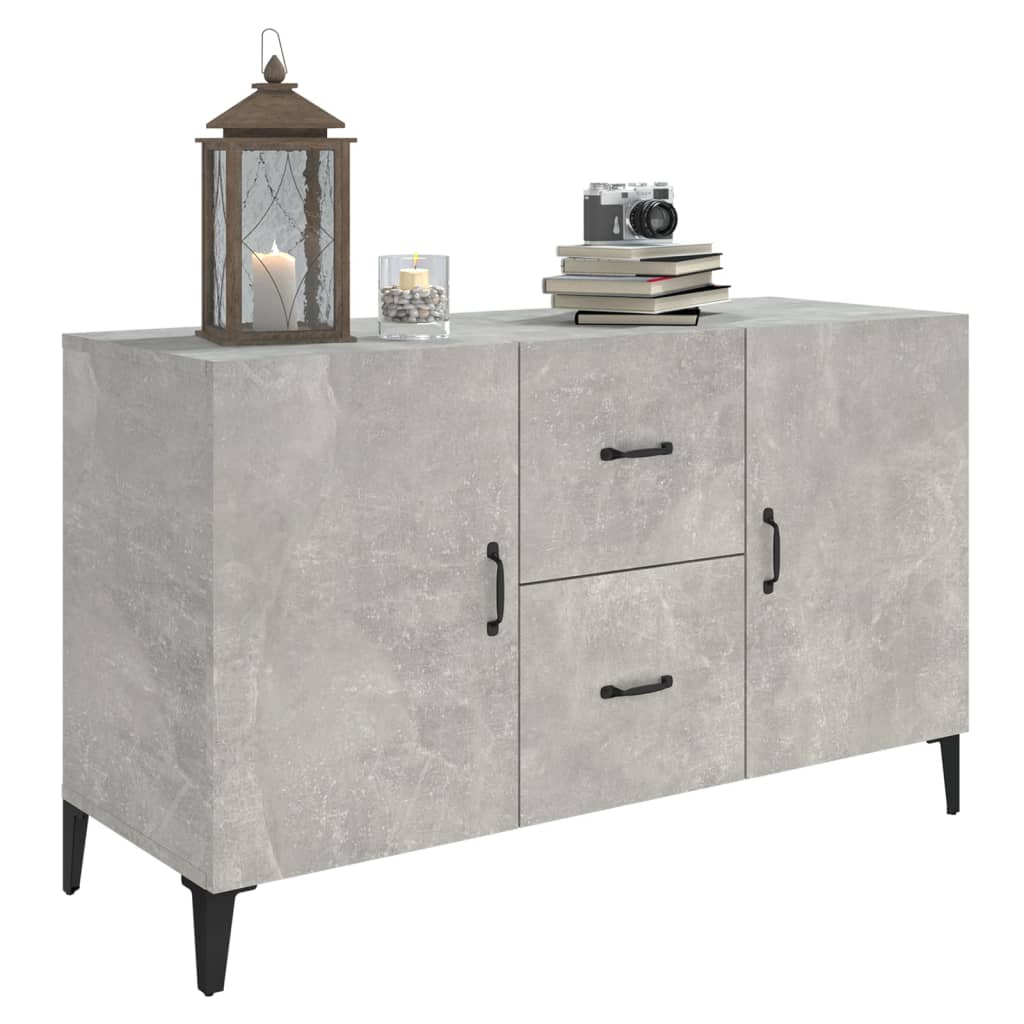 Sideboard Concrete Grey 100x36x60 cm Engineered Wood