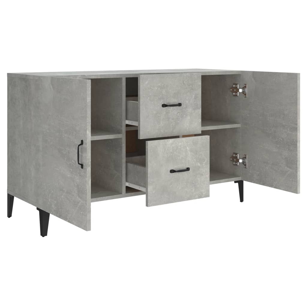 Sideboard Concrete Grey 100x36x60 cm Engineered Wood