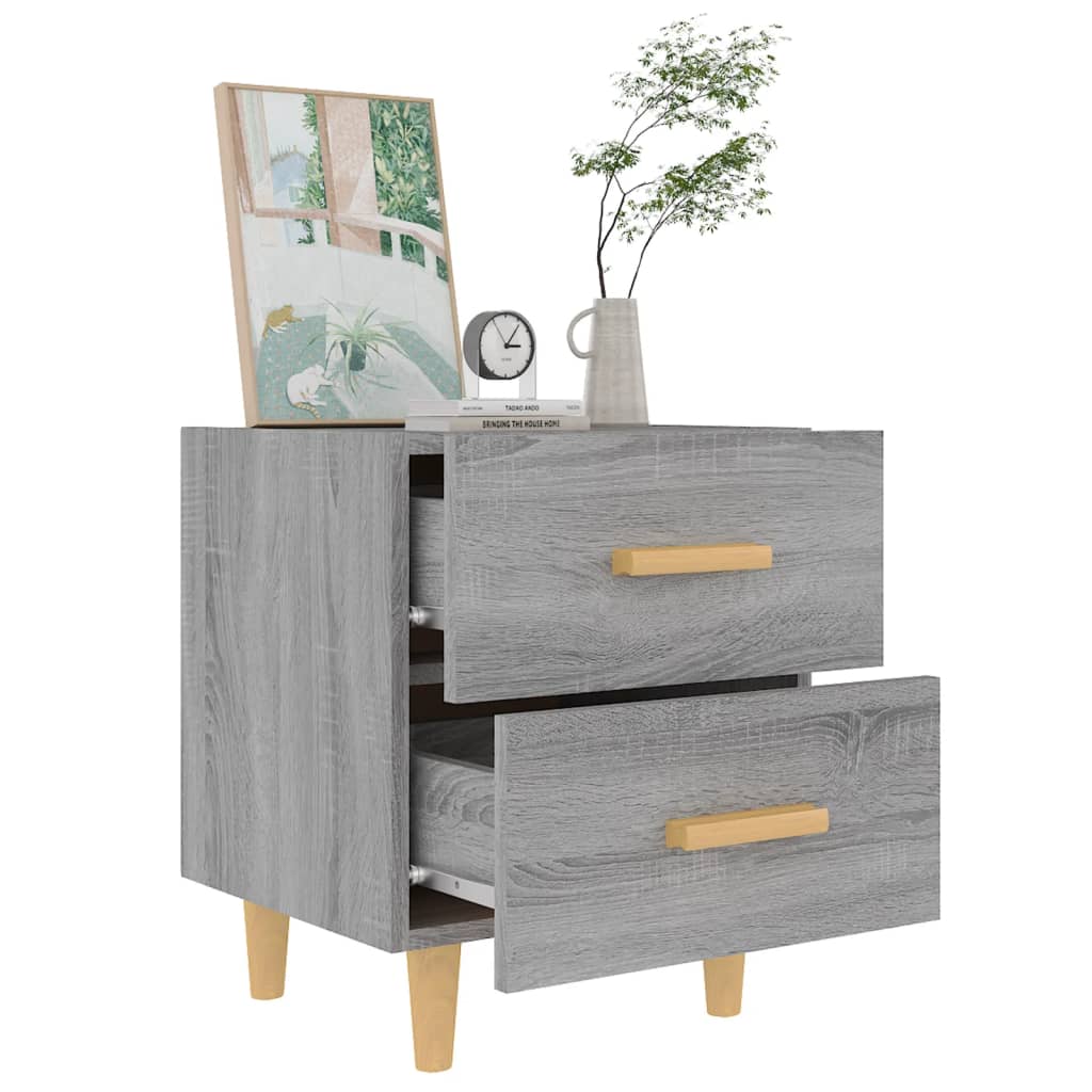 Bed Cabinet Grey Sonoma 40x35x47.5 cm