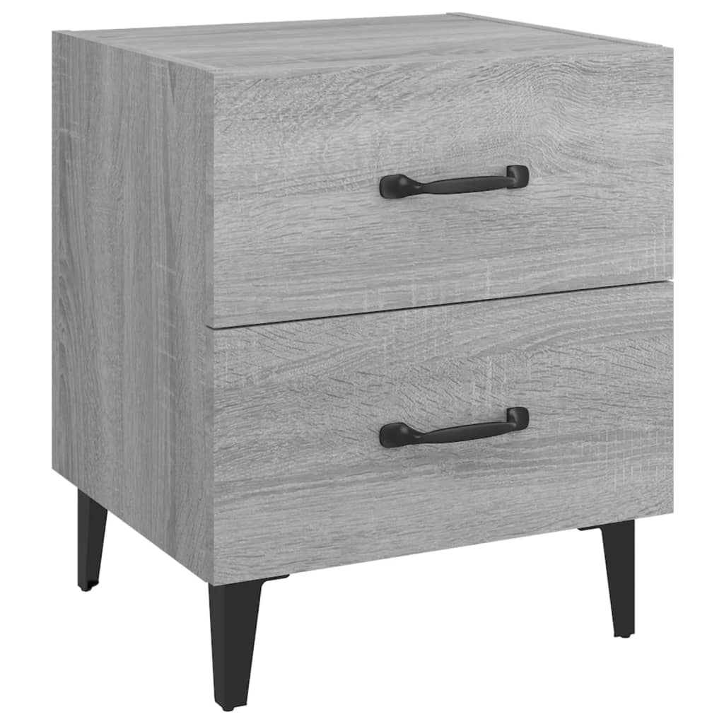 Bedside Cabinet Grey Sonoma 40x35x47.5 cm
