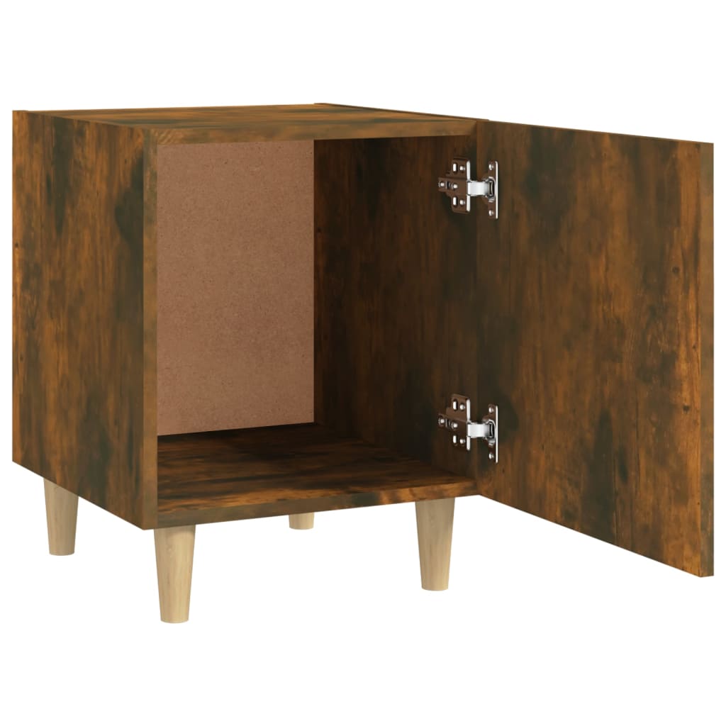 Bedside Cabinets 2 pcs Smoked Oak Engineered Wood
