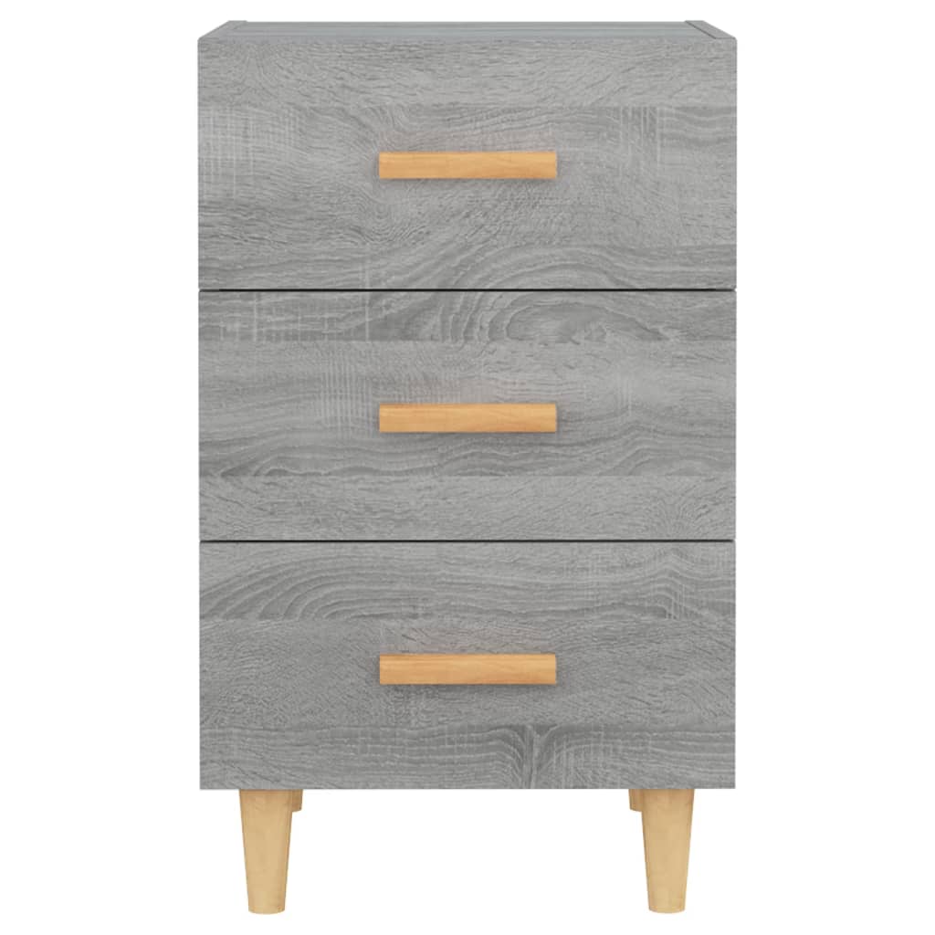 Bedside Cabinet Grey Sonoma 40x40x66 cm Engineered Wood