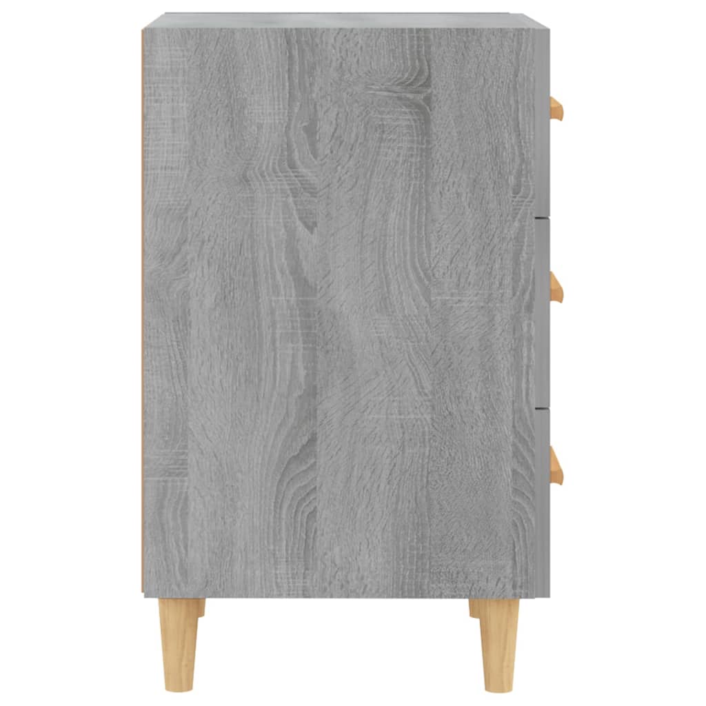 Bedside Cabinet Grey Sonoma 40x40x66 cm Engineered Wood