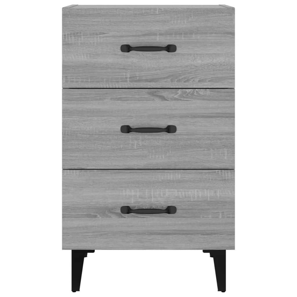 Bedside Cabinet Grey Sonoma 40x40x66 cm Engineered Wood