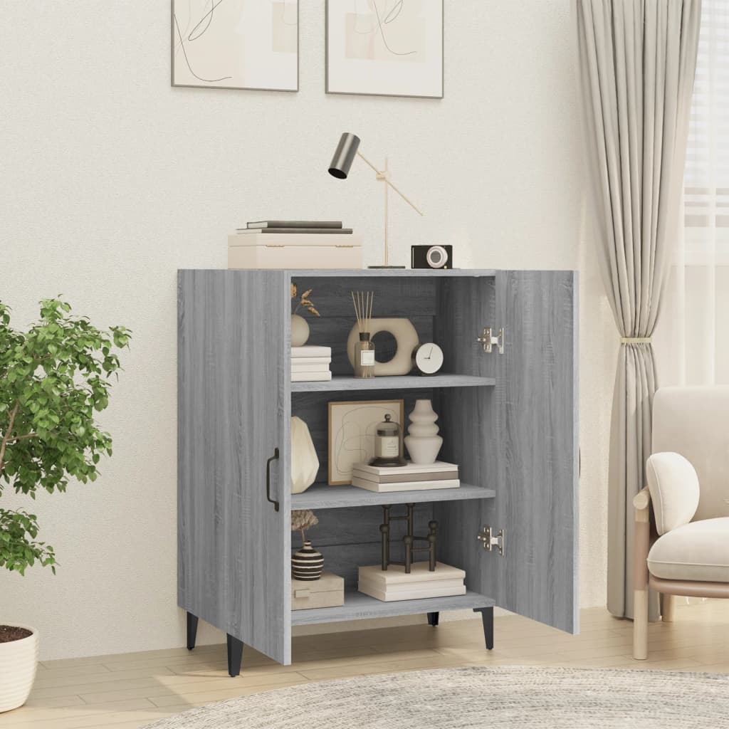 Sideboard Grey Sonoma 70x34x90 cm Engineered Wood