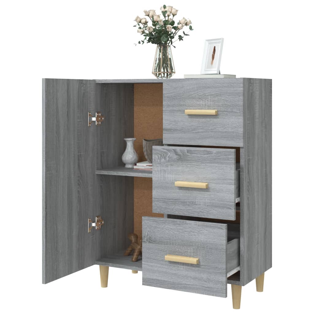 Sideboard Grey Sonoma 69.5x34x90 cm Engineered Wood