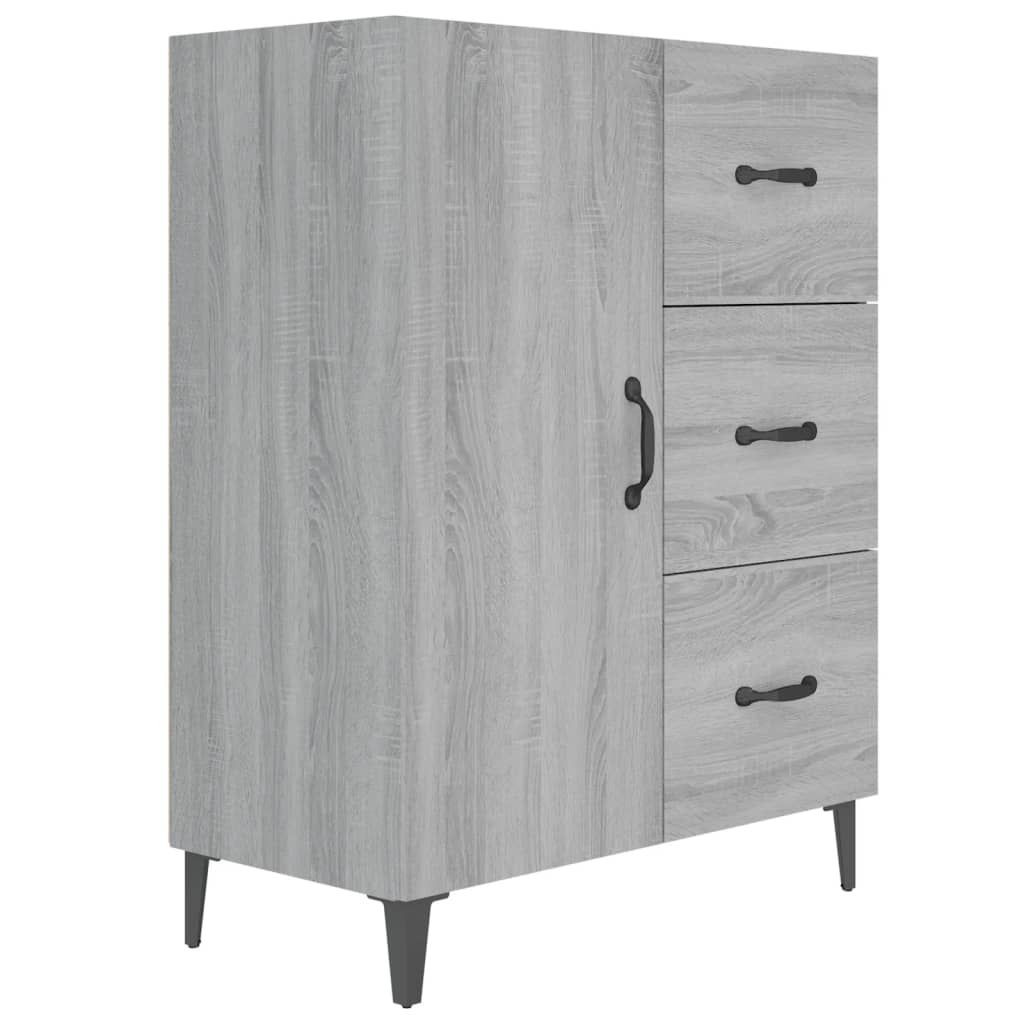Sideboard Grey Sonoma 69.5x34x90 cm Engineered Wood