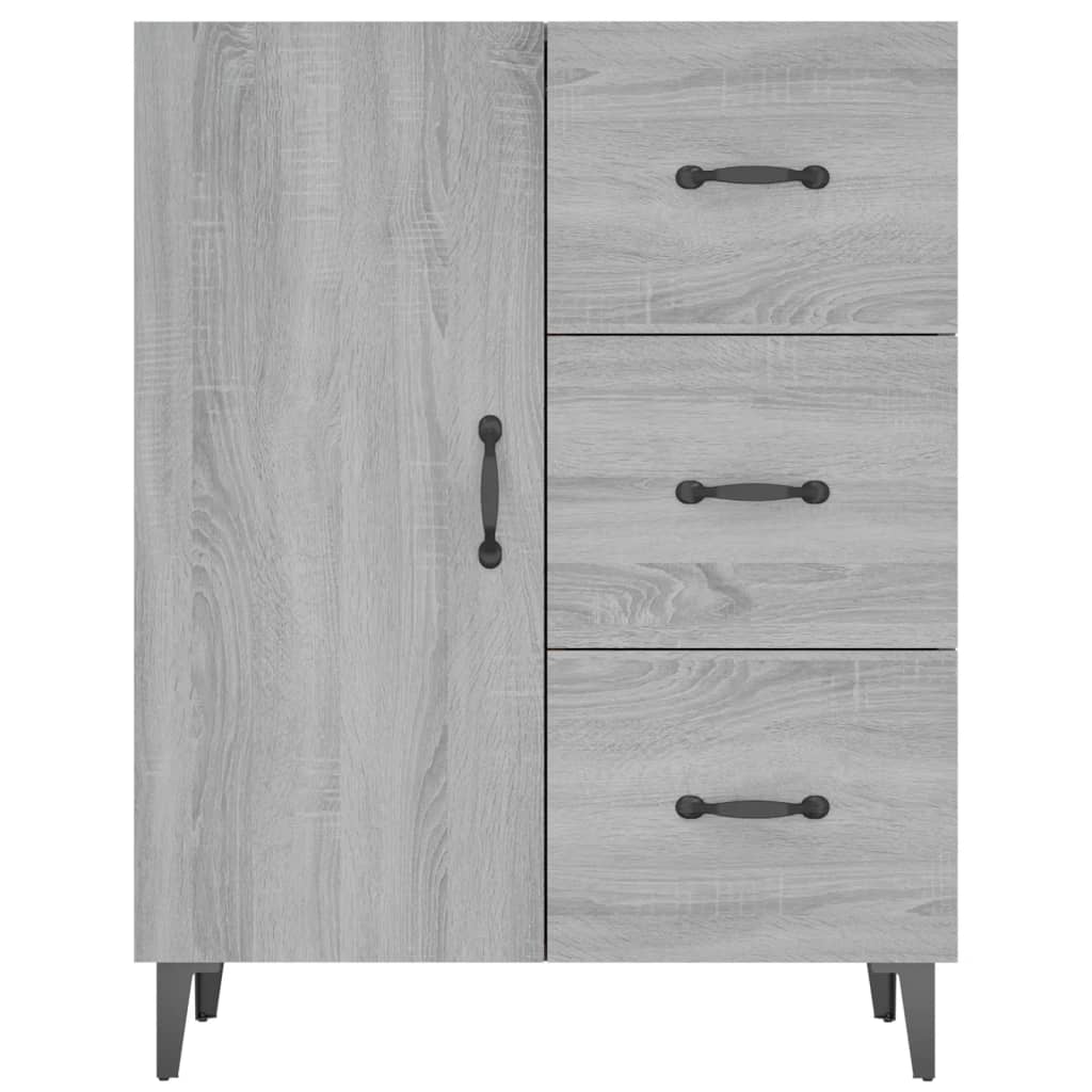 Sideboard Grey Sonoma 69.5x34x90 cm Engineered Wood