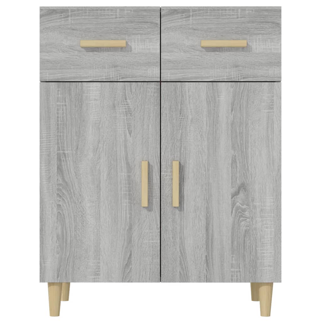 Sideboard Grey Sonoma 69.5x34x90 cm Engineered Wood