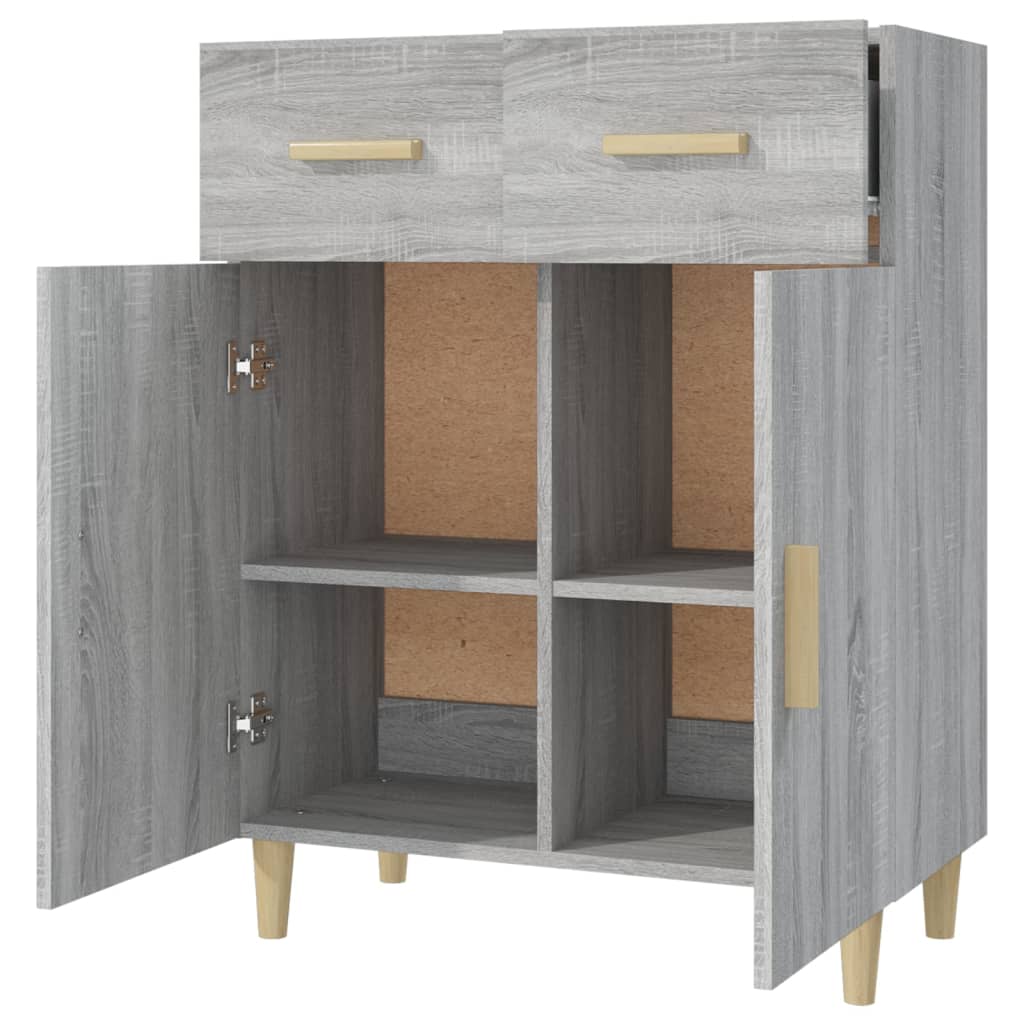 Sideboard Grey Sonoma 69.5x34x90 cm Engineered Wood