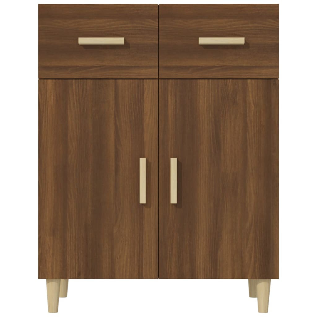Sideboard Brown Oak 69.5x34x90 cm Engineered Wood