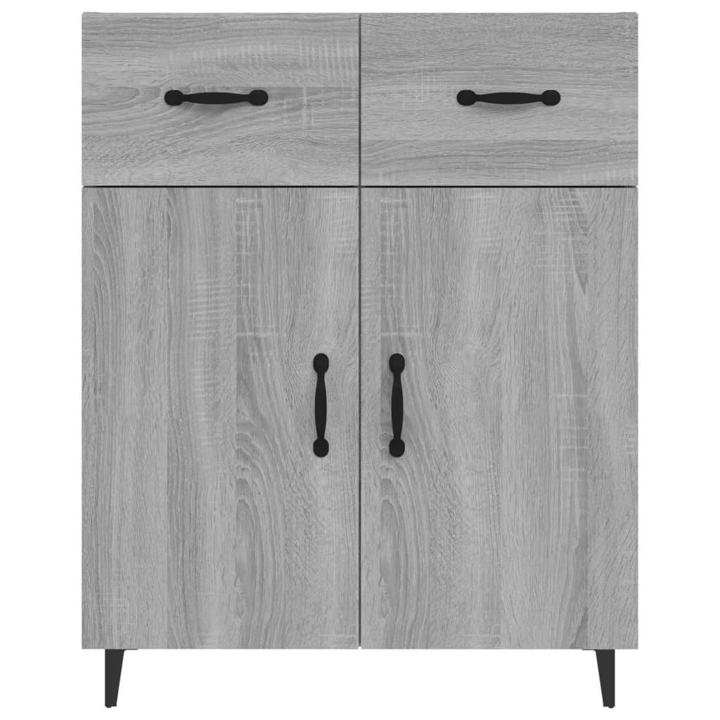 Sideboard Grey Sonoma 69.5x34x90 cm Engineered Wood