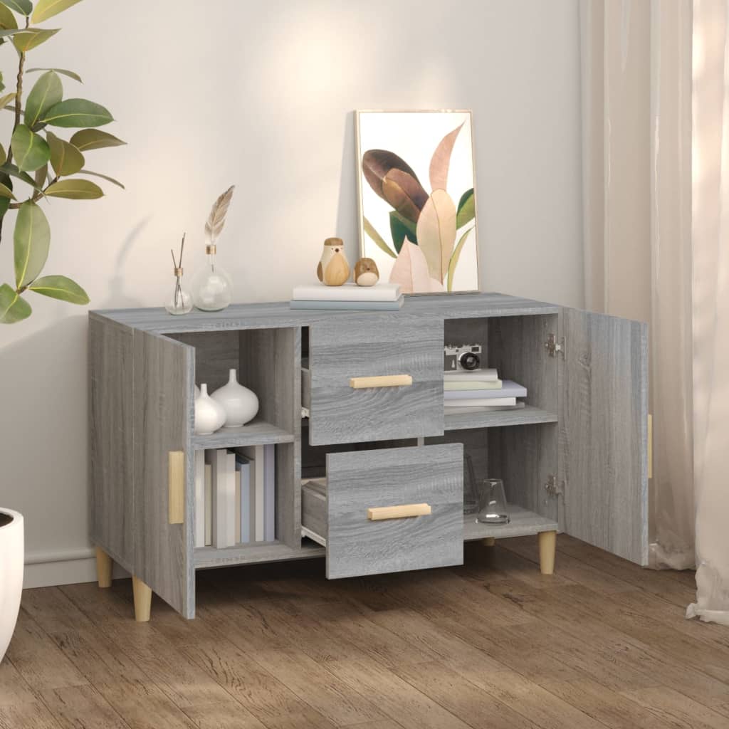 Sideboard Grey Sonoma 100x36x60 cm Engineered Wood