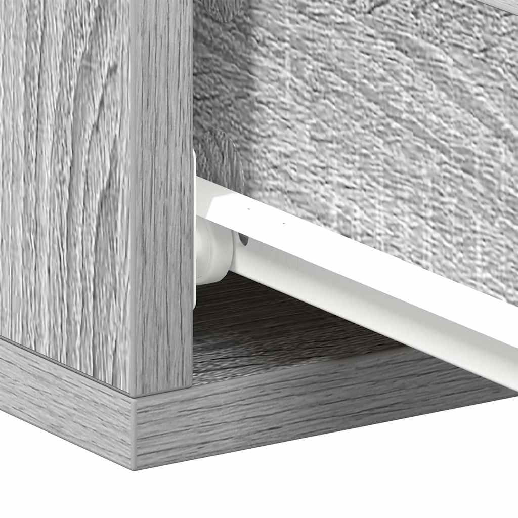 Floating Nightstand Grey Sonoma 40x30x15 cm Engineered Wood