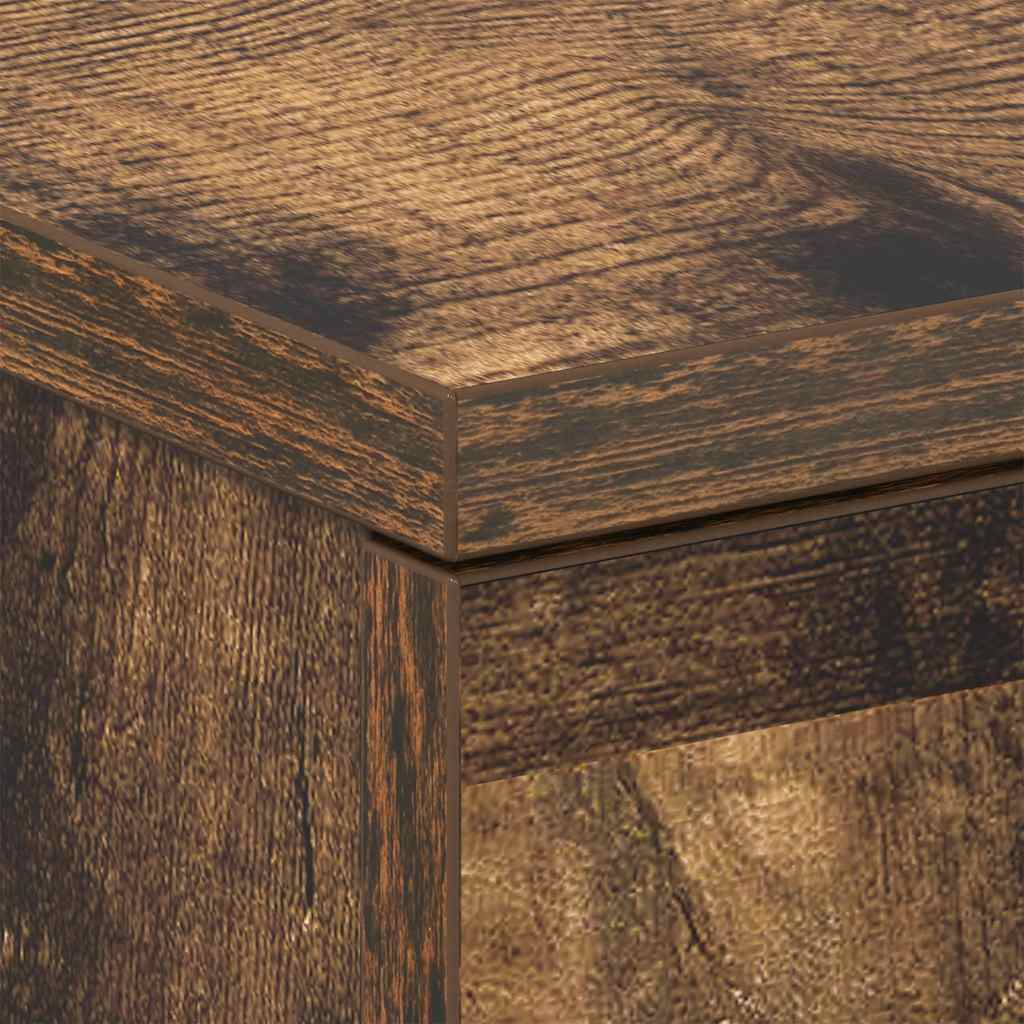 Bedside Cabinet Smoked Oak 38x35x56 cm Engineered Wood