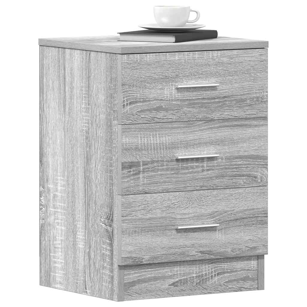 Bedside Cabinets 2 pcs Grey Sonoma 38x35x56 cm Engineered Wood