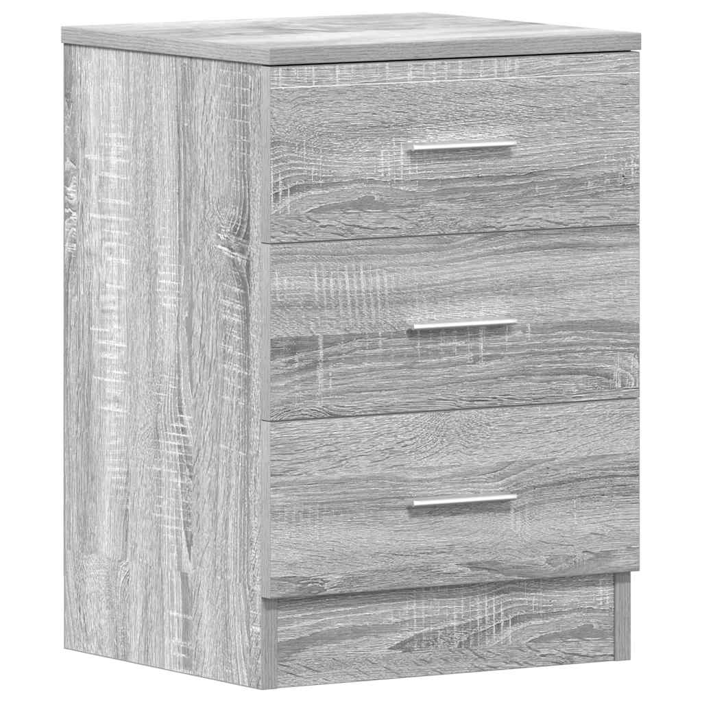 Bedside Cabinets 2 pcs Grey Sonoma 38x35x56 cm Engineered Wood