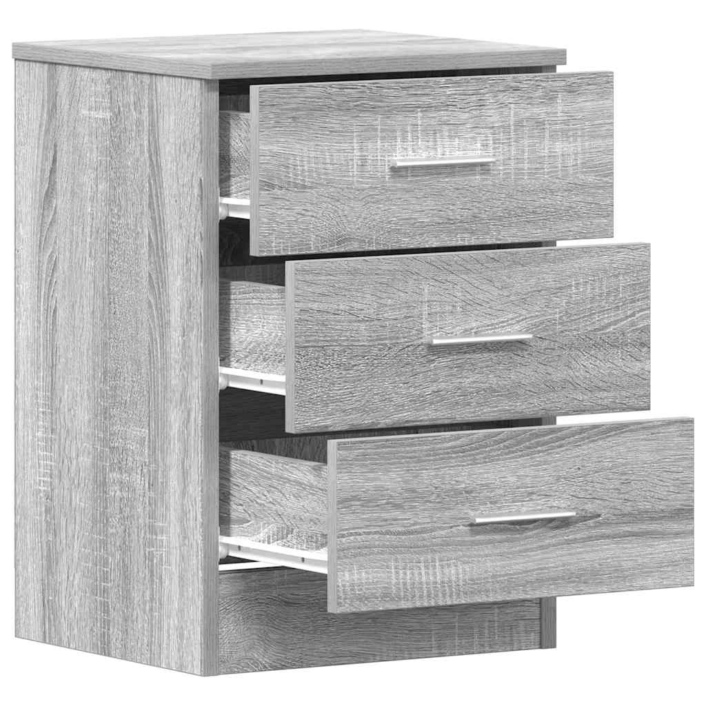 Bedside Cabinets 2 pcs Grey Sonoma 38x35x56 cm Engineered Wood