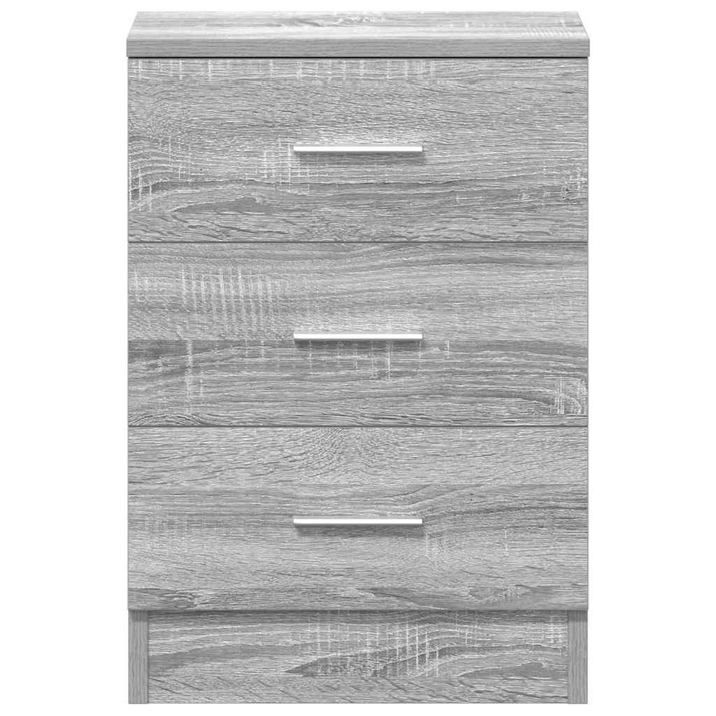 Bedside Cabinets 2 pcs Grey Sonoma 38x35x56 cm Engineered Wood