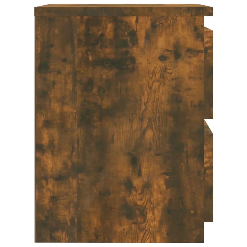 Bedside Cabinet Smoked Oak 30x30x40 cm Engineered Wood