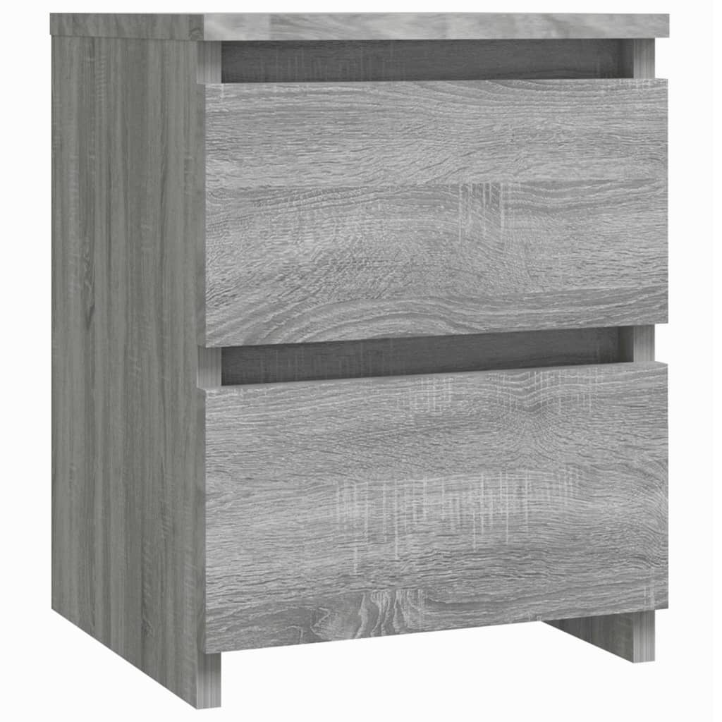 Bedside Cabinet Grey Sonoma 30x30x40 cm Engineered Wood