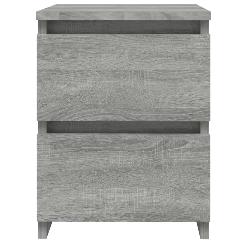 Bedside Cabinet Grey Sonoma 30x30x40 cm Engineered Wood