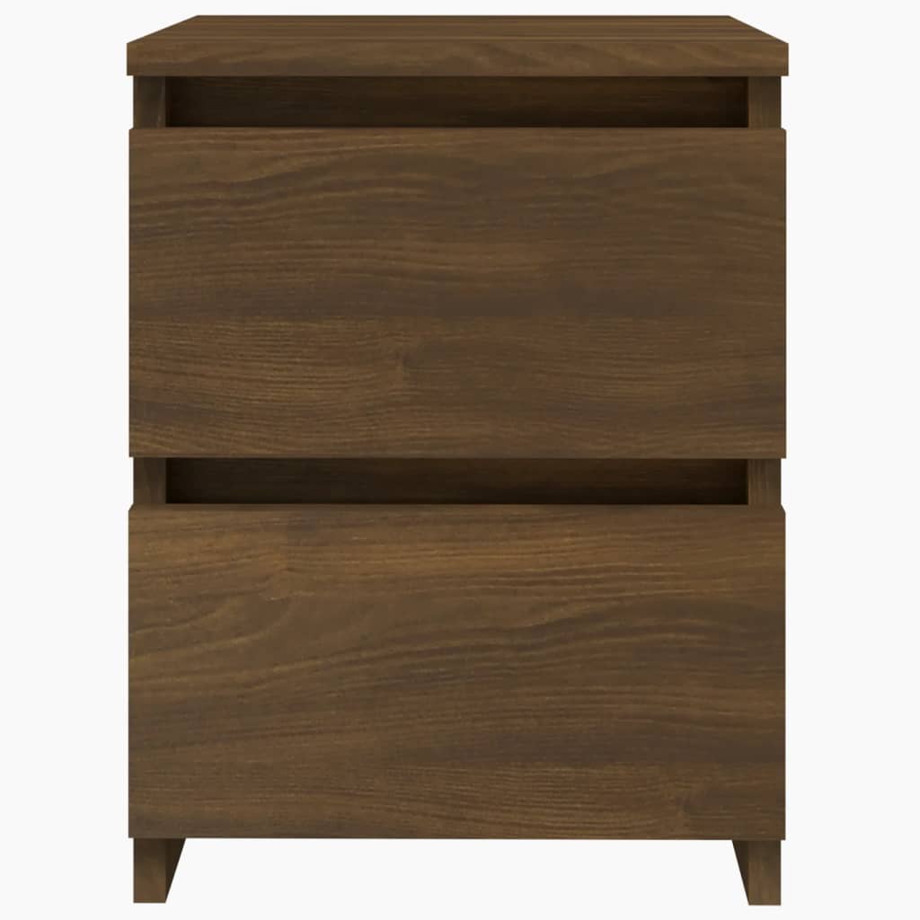 Bedside Cabinet Brown Oak 30x30x40 cm Engineered Wood