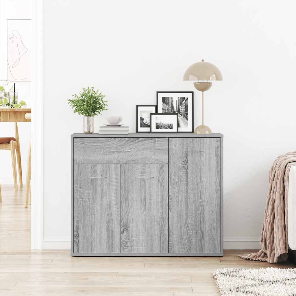 Sideboard Grey Sonoma 88x30x70 cm Engineered Wood
