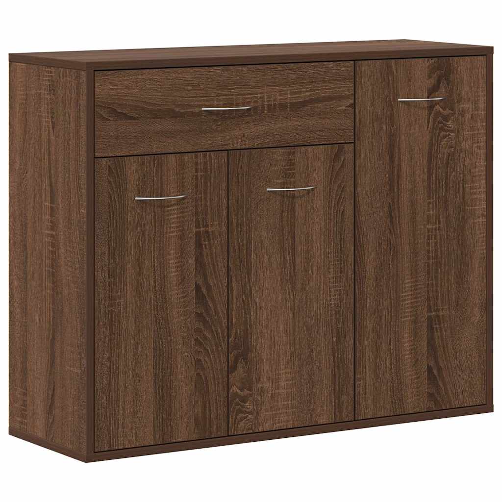 Sideboard Brown Oak 88x30x70 cm Engineered Wood