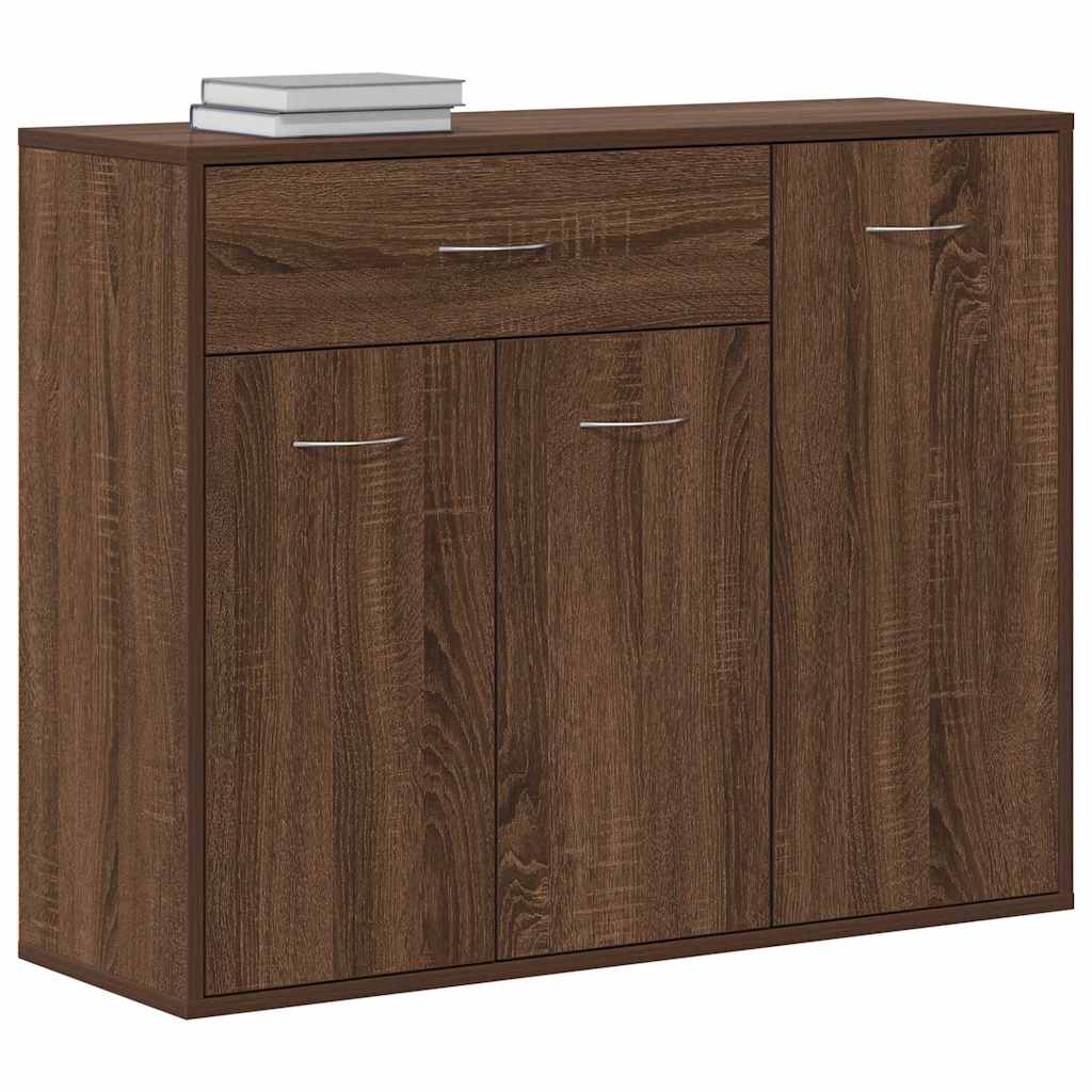 Sideboard Brown Oak 88x30x70 cm Engineered Wood