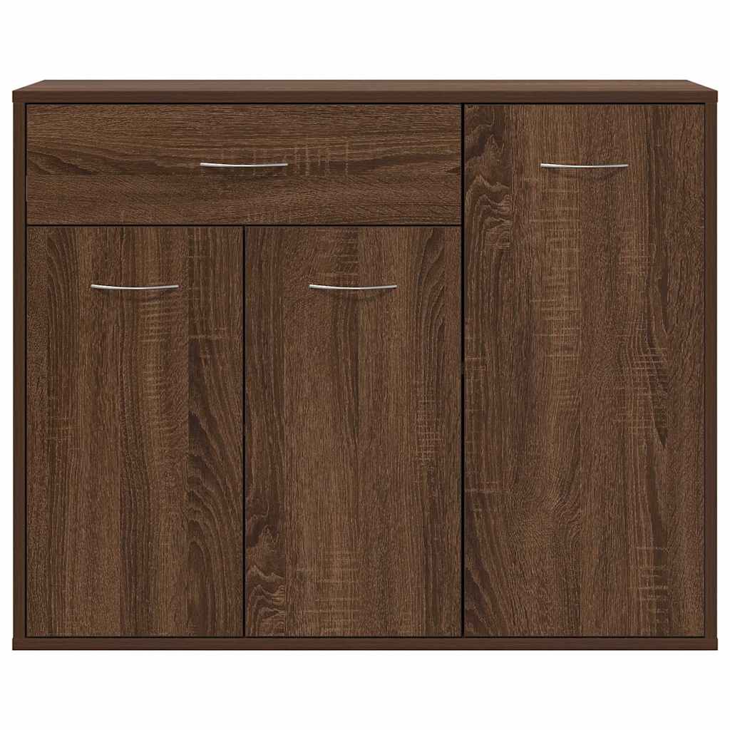 Sideboard Brown Oak 88x30x70 cm Engineered Wood