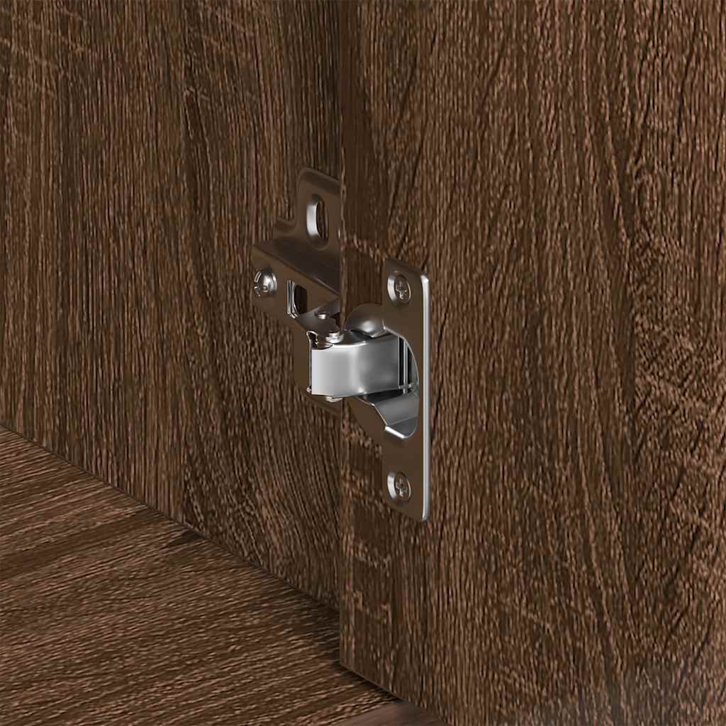 Sideboard Brown Oak 88x30x70 cm Engineered Wood