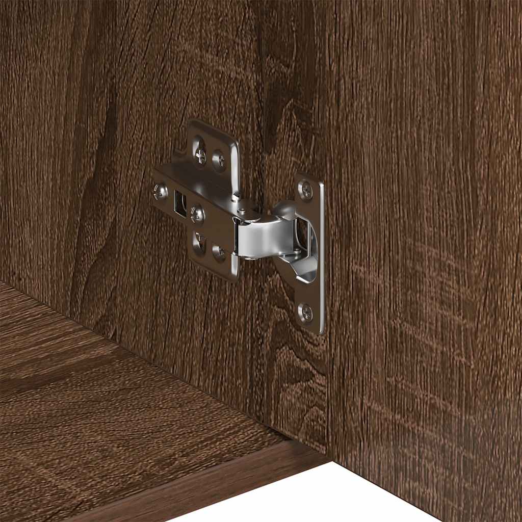 Sideboard Brown Oak 88x30x70 cm Engineered Wood