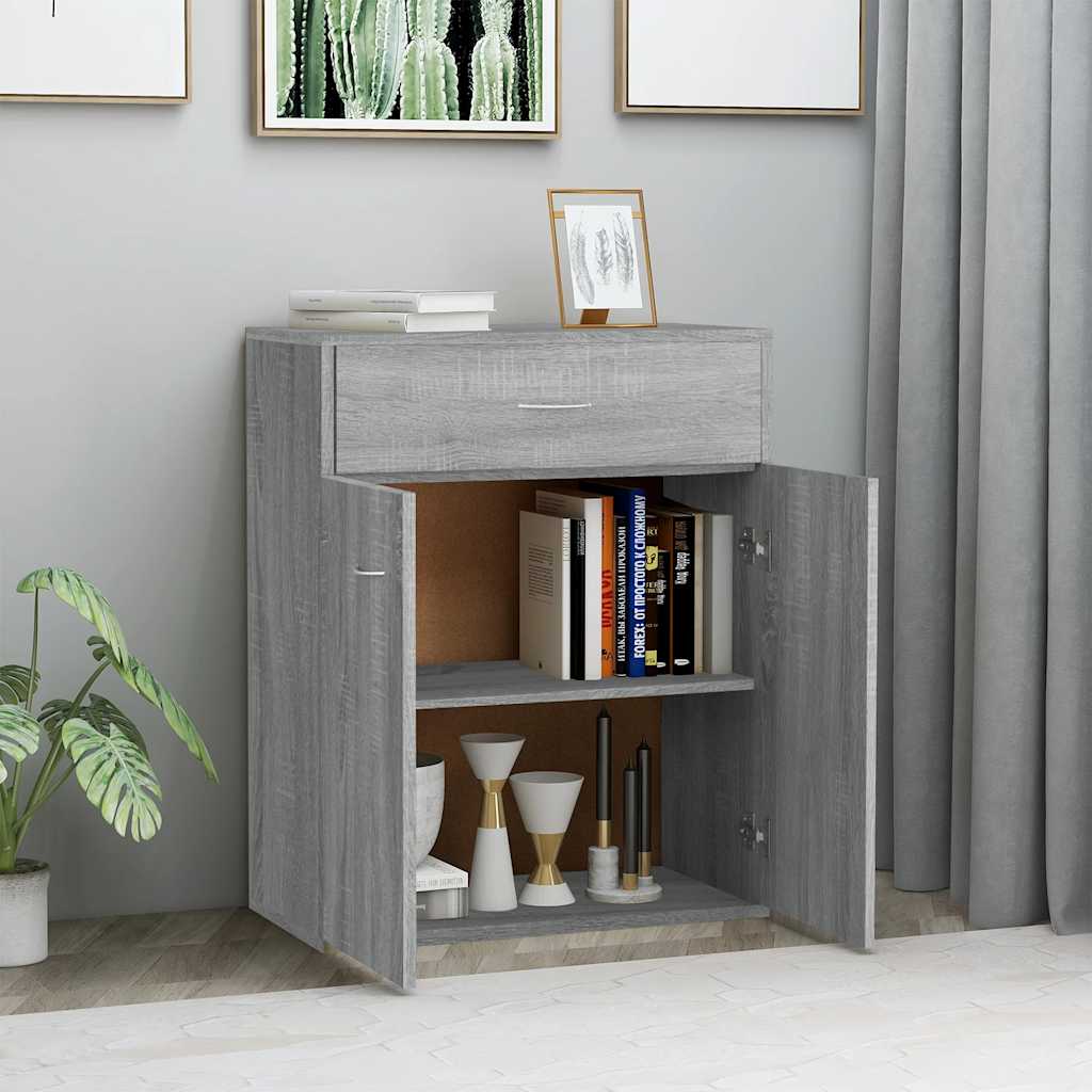 Sideboard Grey Sonoma 60x30x75 cm Engineered Wood