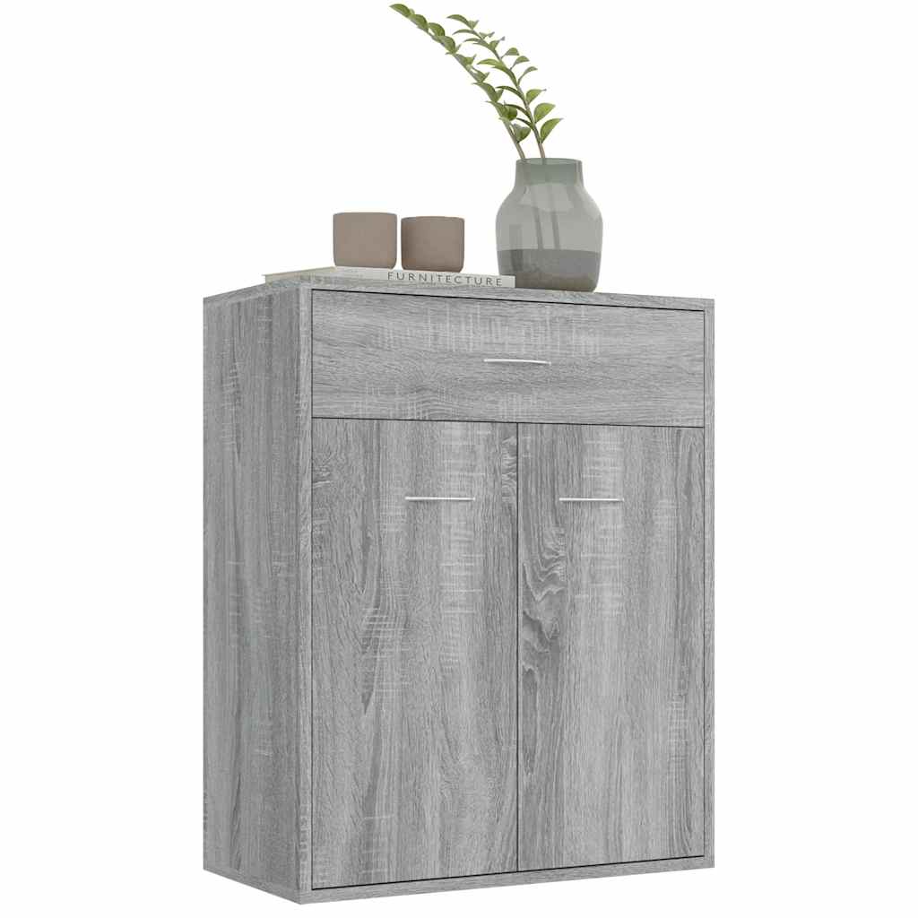 Sideboard Grey Sonoma 60x30x75 cm Engineered Wood