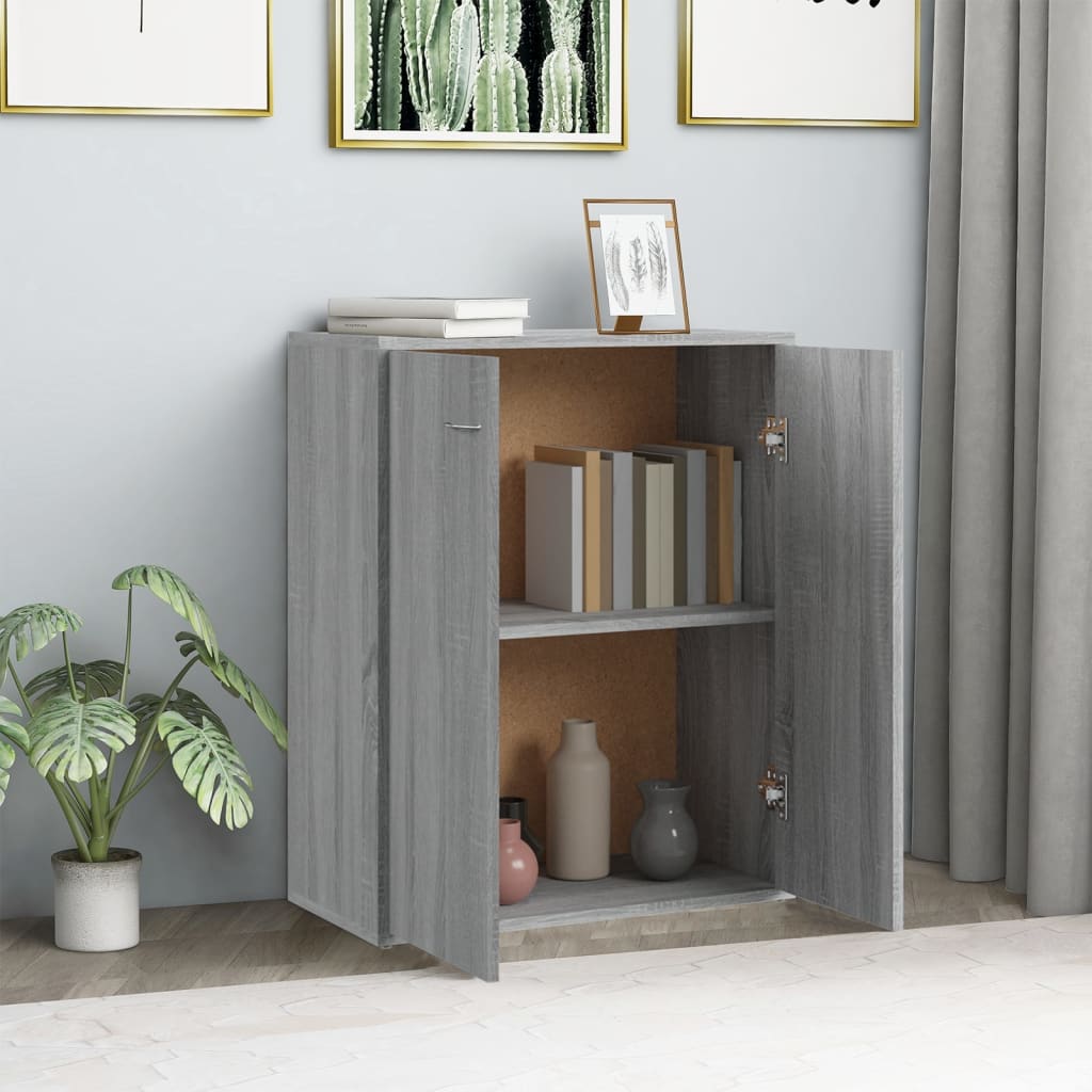 Sideboard Grey Sonoma 60x30x75 cm Engineered Wood