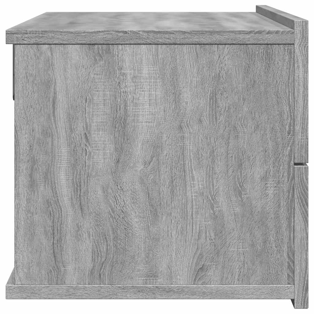 Bedside Cabinets Grey Sonoma 40x30x30 cm Engineered Wood