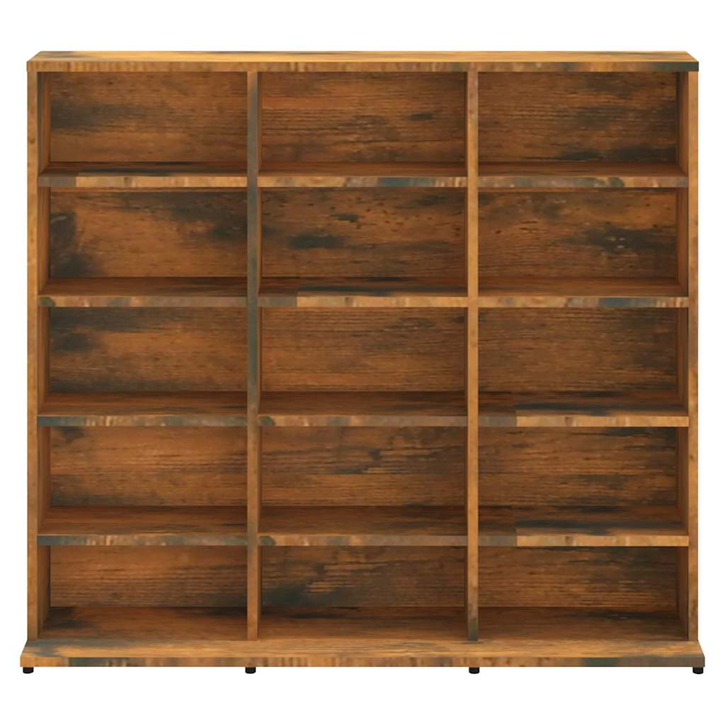 CD Cabinet Smoked Oak 100x23x89.5 cm Engineered Wood