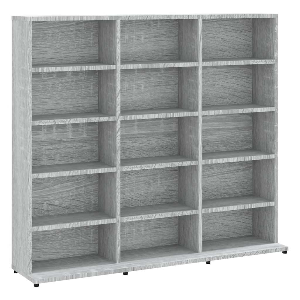 CD Cabinet Grey Sonoma 100x23x89.5 cm Engineered Wood