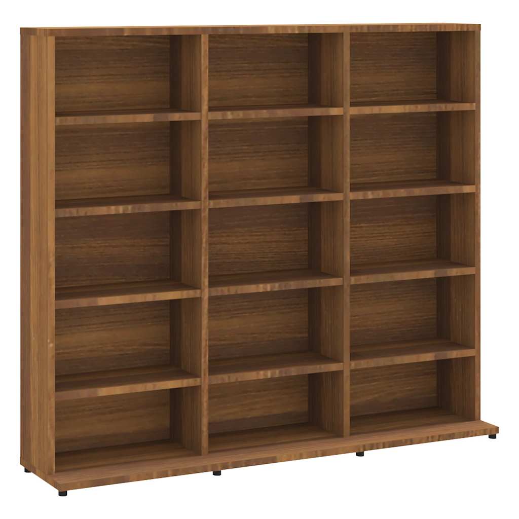 CD Cabinet Brown Oak 100x23x89.5 cm Engineered Wood