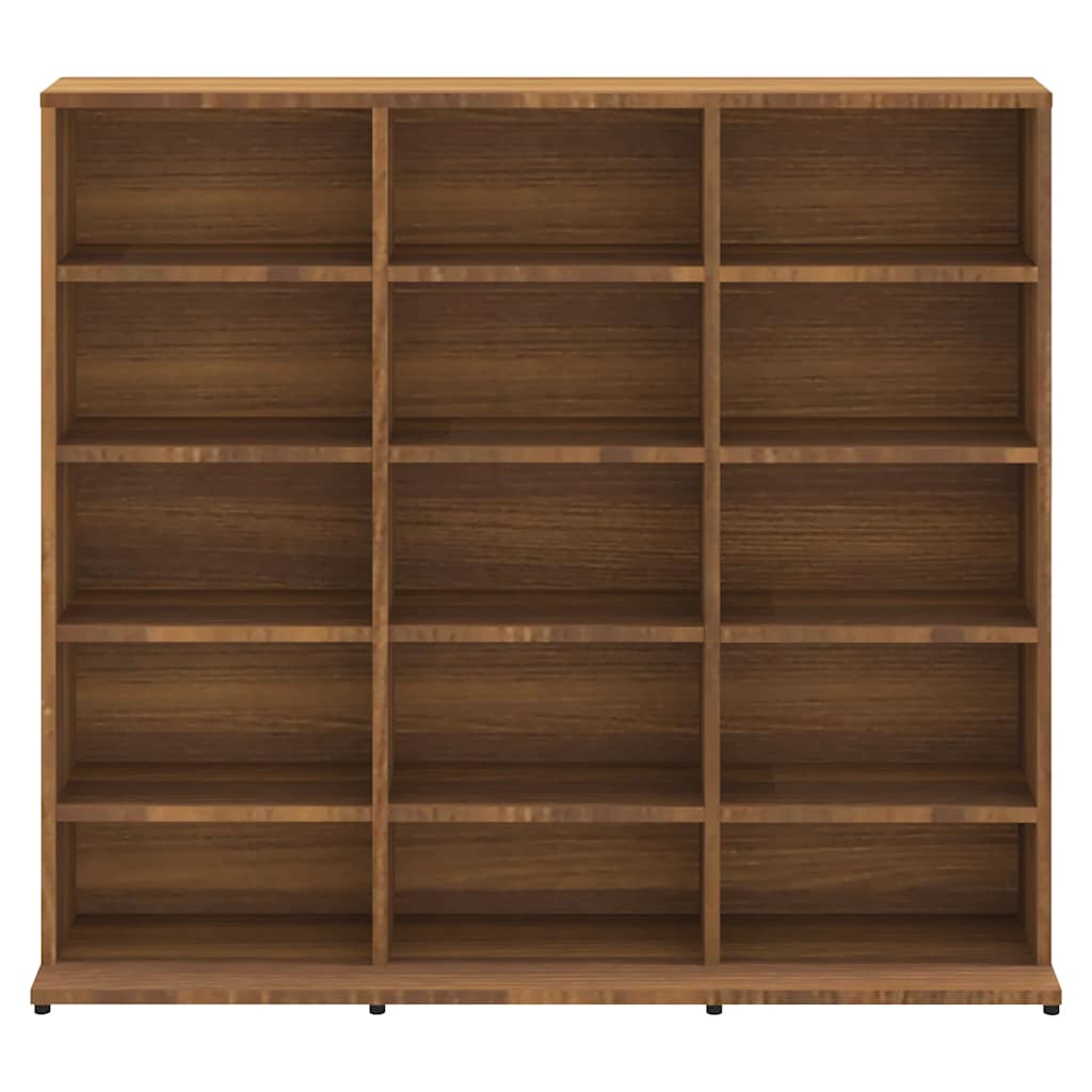 CD Cabinet Brown Oak 100x23x89.5 cm Engineered Wood