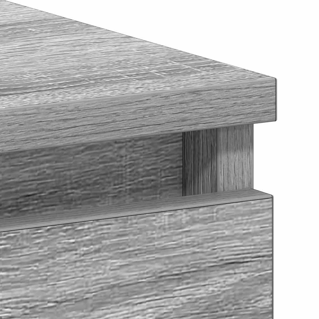Desk Grey Sonoma 90x45x76 cm Engineered Wood